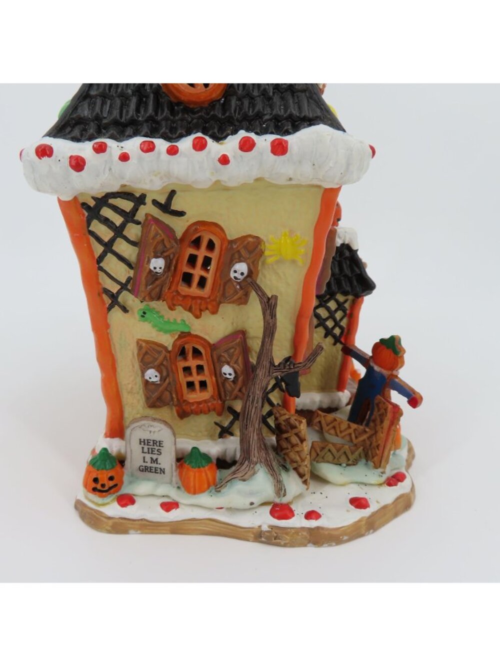 Lemax Sugar N Spice Not So Nice Manor Lighted House 2005 Halloween Spooky WORKS - Picture 11 of 16